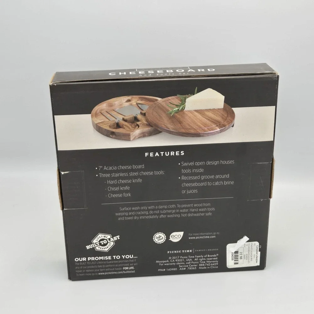 Toscana Cheese‎ Board And Tools Set New, Wooden, Entertainment, Hostess